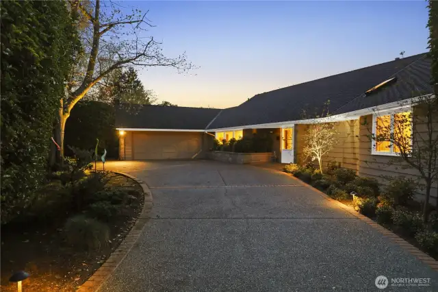 Formal entrance.  This home lives like a rambler, but there is a bedroom and bathroom upstairs and down.