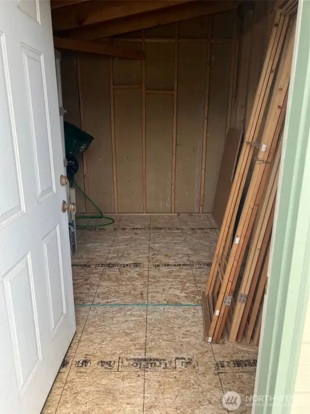 Shed in back yard