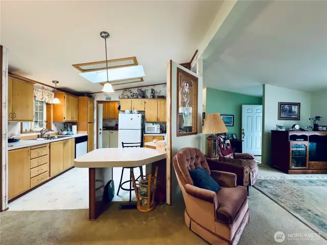 Kitchen from dining room
