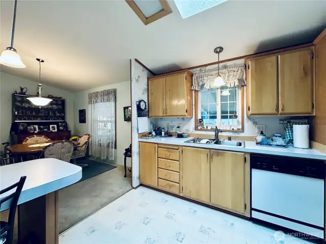 kitchen looking towards dining room