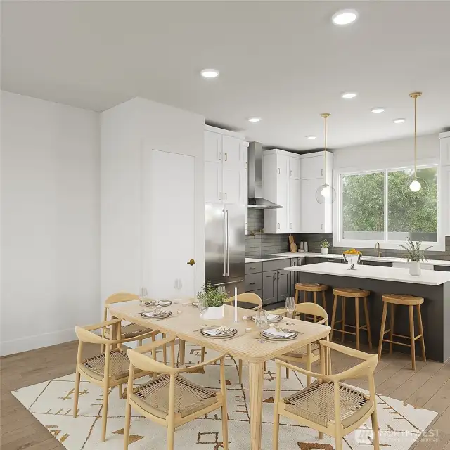 Dining area- Features and finishes may vary. For marketing use only.