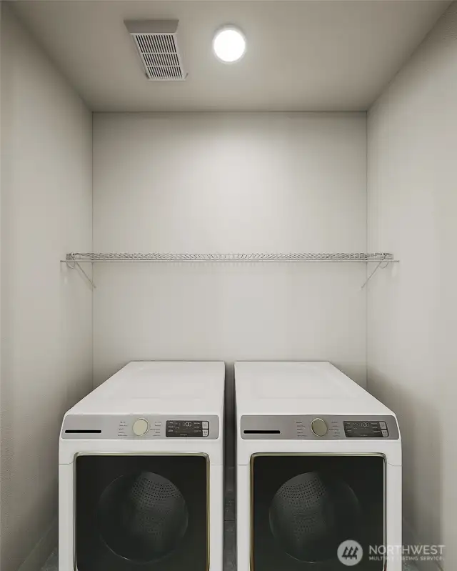 Laundry -  Upper Floor. Colors and features may vary- For marketing purposes only.