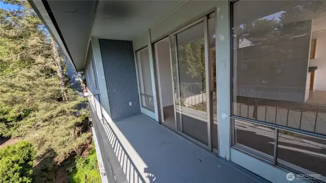 Large balcony to enjoy your morning cup or sundowners in the evening.