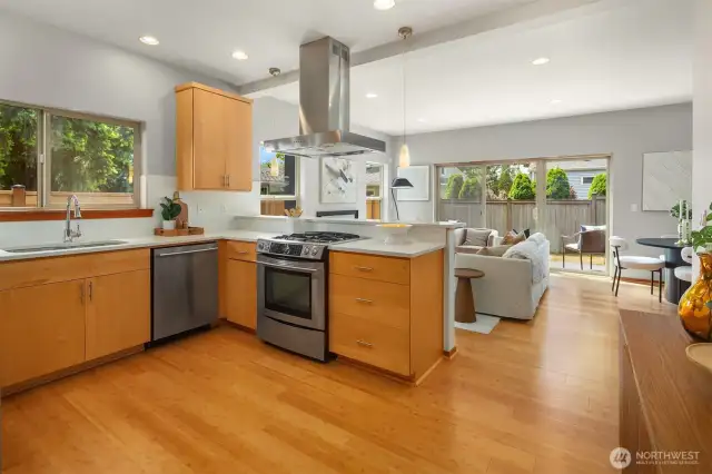 Seamless open floor plan.