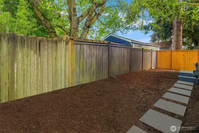 East side of property.