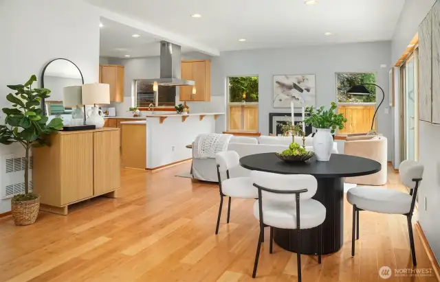 Open floor plan.