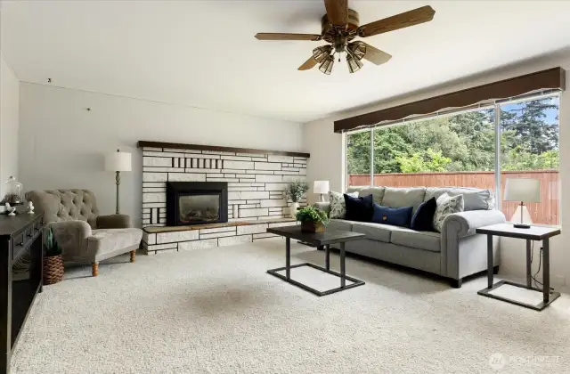 Inside the home, you are greeted by a large living room that is primed for entertaining!