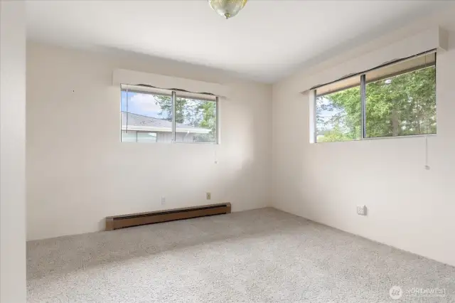 Bedroom 2 end of hall left.