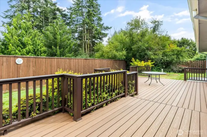 Imagine setting up this deck to suit your every outdoor living desire.