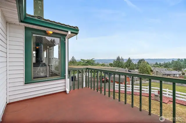 View from the upper level deck - looking to the left.