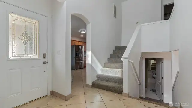 tiled floor