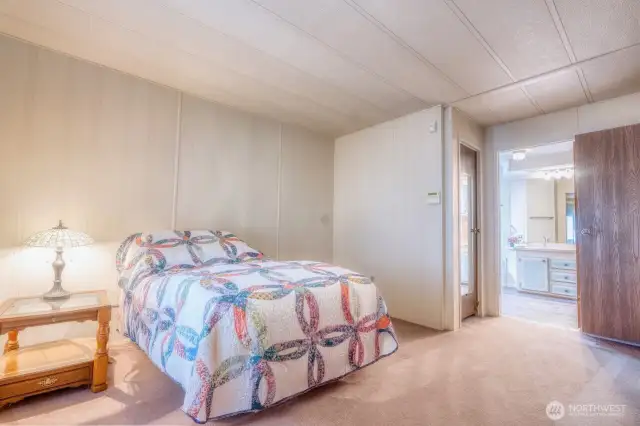Large primary with deep walk-in closet.