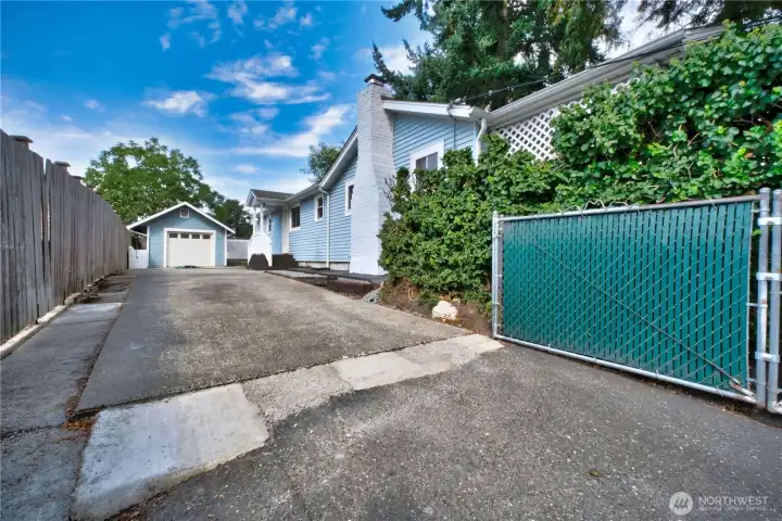 Driveway - south side