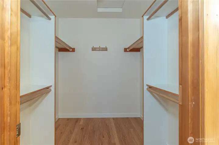 Primary walk-in closet