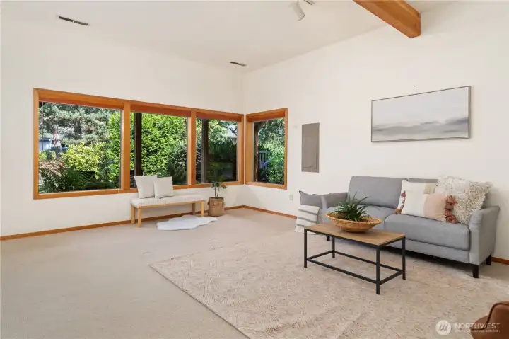 Spacious bonus room.