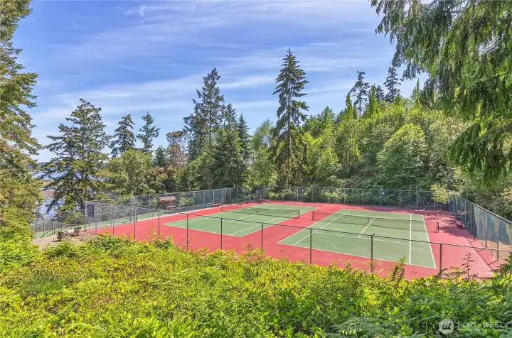 Private pickle ball courts