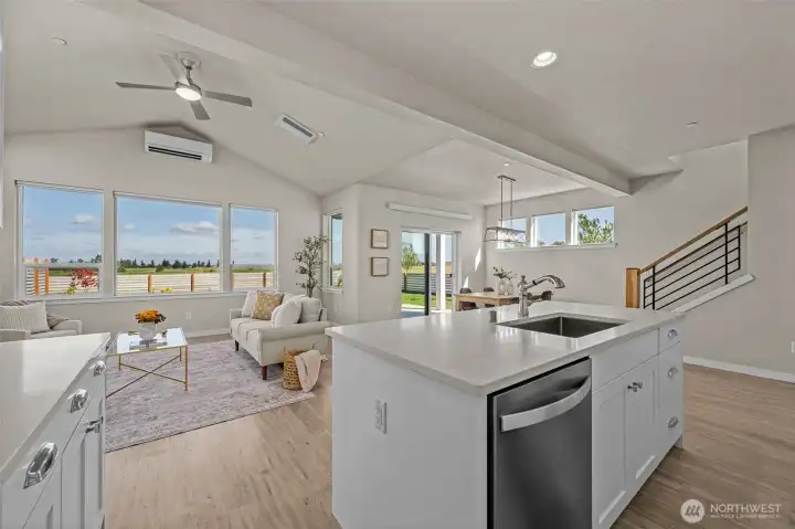 Views from every north facing room