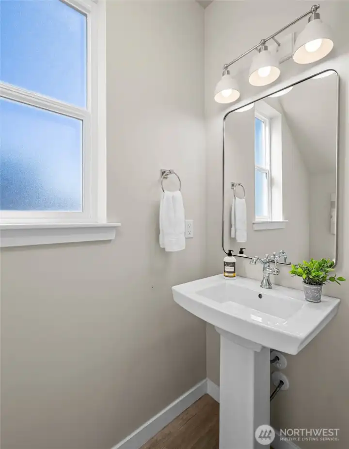 half bath on main level