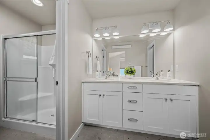 Primary Bath with walk-in closet