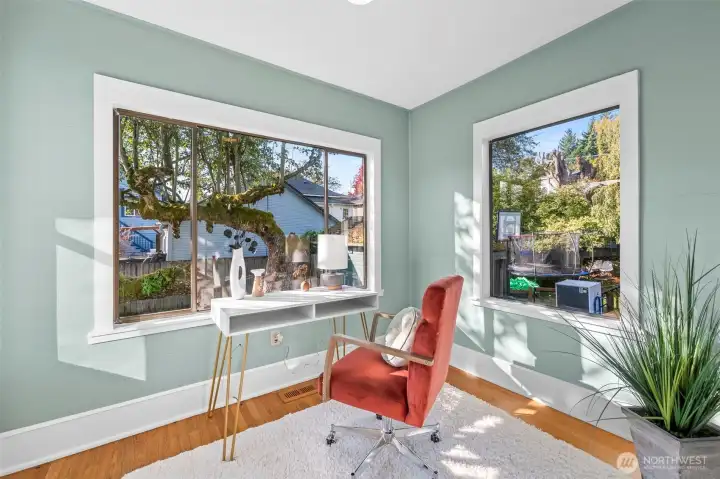 Additional room off of the primary bedroom can be used for an office, nursery, yoga room, or whatever you need.