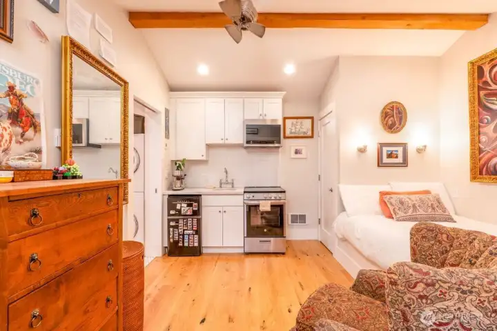 Casita with kitchenette and full bath.