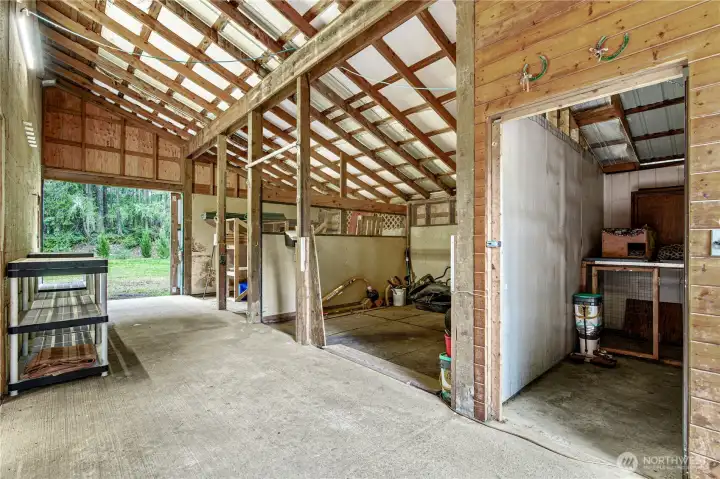 Stall side of barn/garage