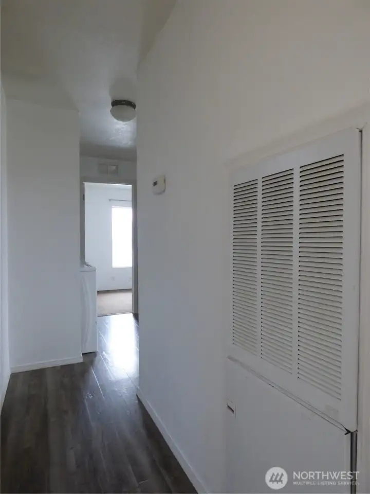 Hallway with Forced Air Furnace