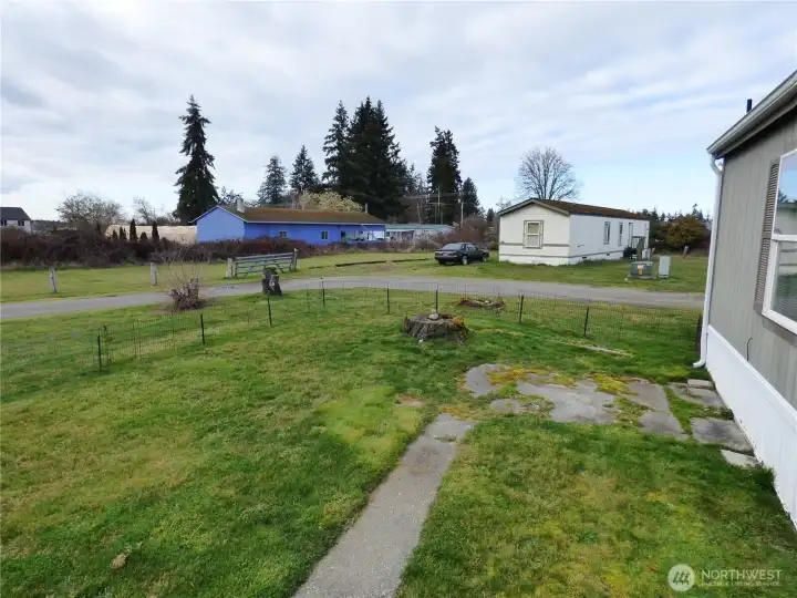 Fenced-in Front Yard