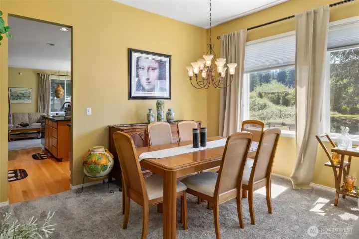 Formal Dining room, so much natural light coming in.