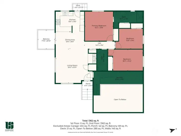Floor plan with measurements