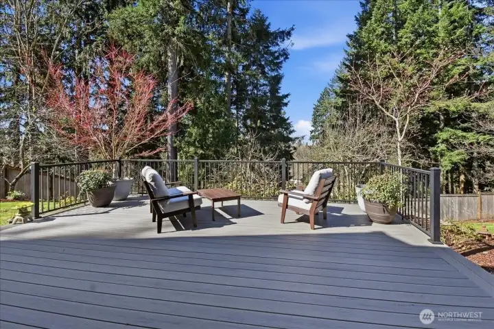 Timber Tech Deck overlooking community park area