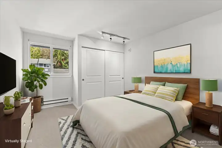 Primary Bedroom with new carpert