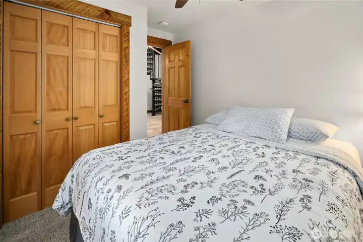 Another view of one of 2 main floor bedrooms.