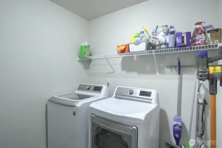 Laundry room with room for storage Laundry room with room for storage
