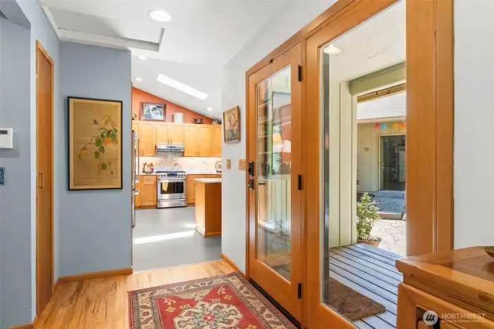 Bright and airy foyer.