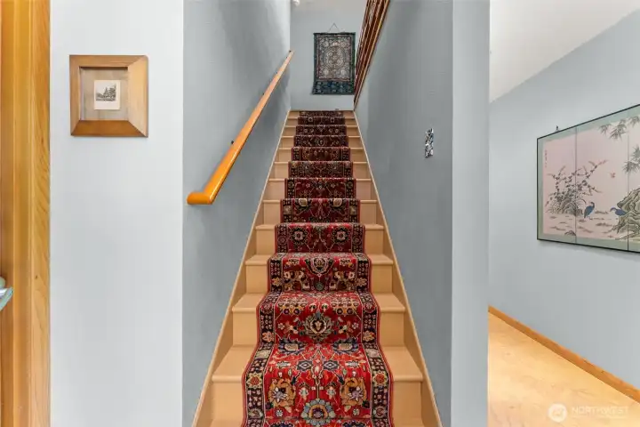 Stairs to lower level.