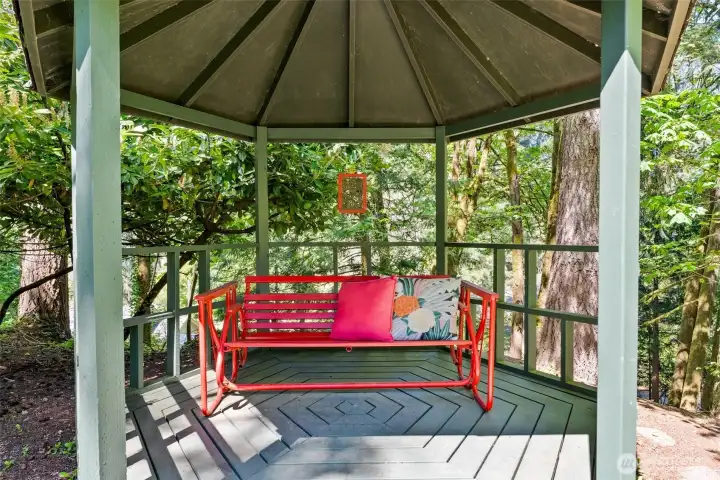 Enjoy quiet moments tucked away in privacy.
