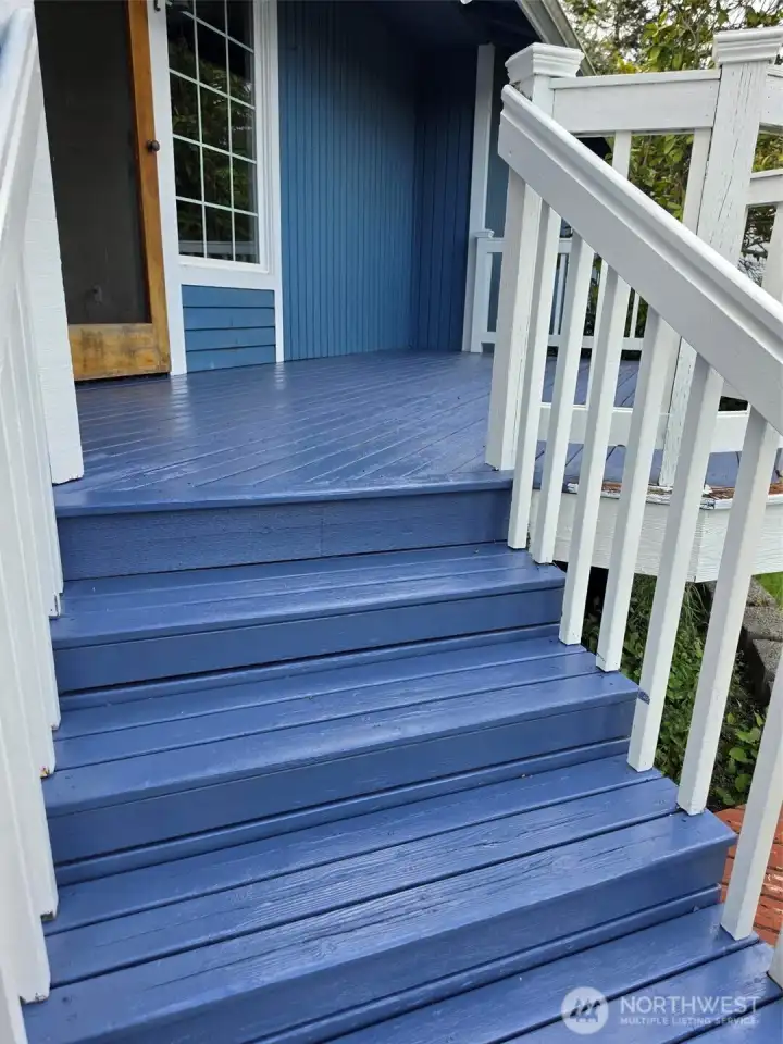 Relax on your largemfront porch.