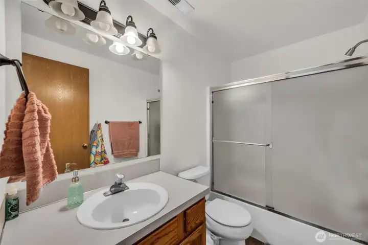 Unit #15332. Full bathroom upstairs.