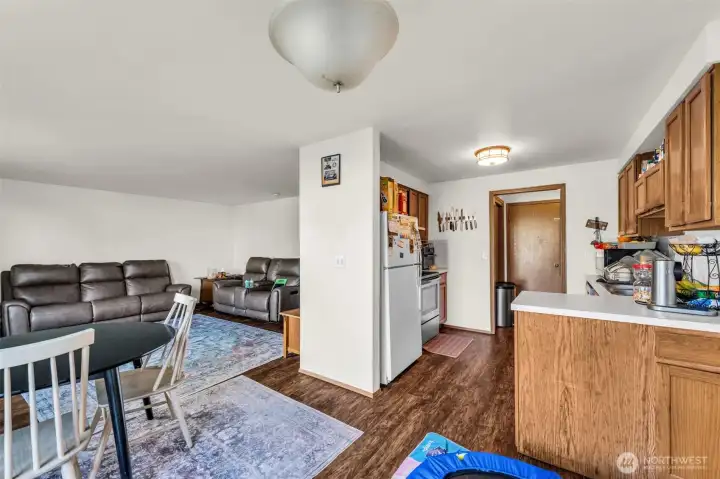 Unit #15334. Kitchen and Living room.