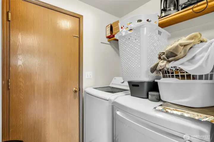 Unit #15334. Laundry room. Washer and Dryer stay.