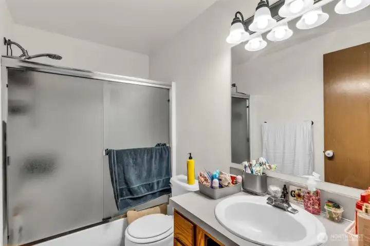 Unit #15334. Full bathroom upstairs.