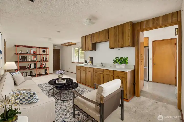 Virtually staged Bonus Room.