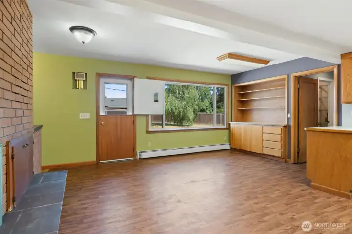 Large Eating Area with Dutch Door to Outside Large Eating Area with Dutch Door to Outside
