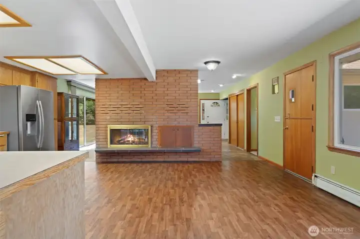Wood Storage to the Right of Fireplace Wood Storage to the Right of Fireplace