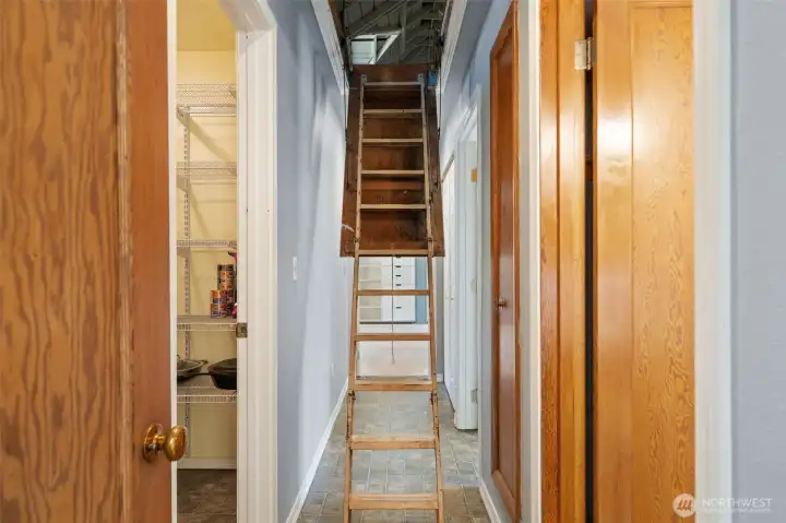 Built-In Ladder to Attic Built-In Ladder to Attic