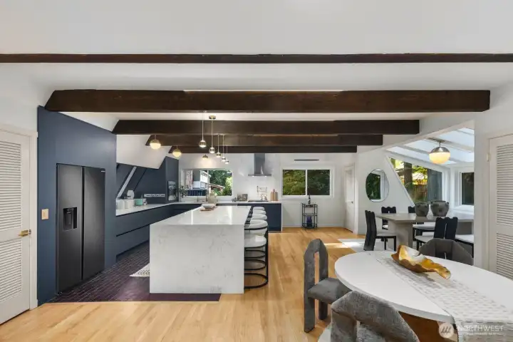 Open Layout Kitchen + Dining