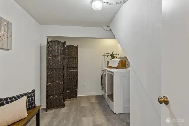 Extra big laundry room can also be used as a mud room and/or additional storage off the garage.