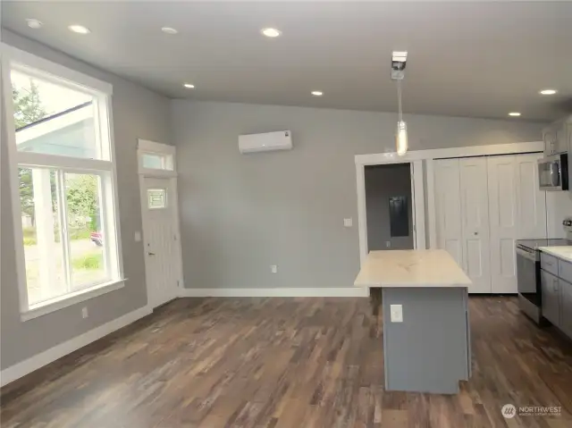 THERE IS LUXURY VINYL PLANK FLOORING THROUGHOUT FOR EASY CARE!