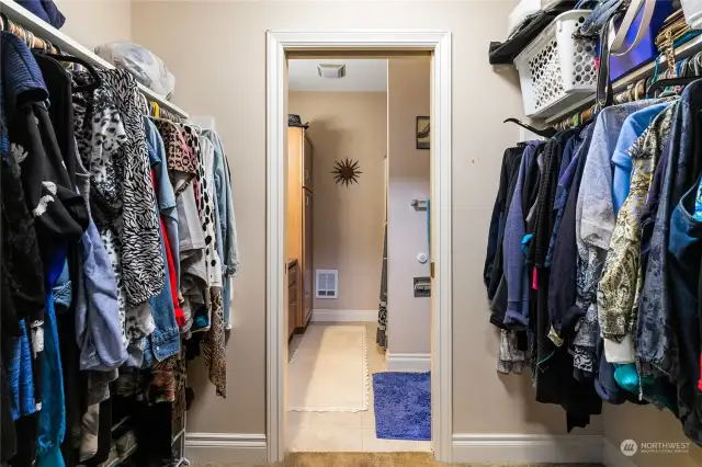 Walk through closet